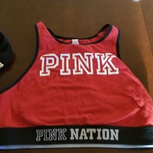 Pink Sports bra